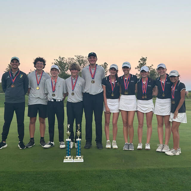 Co-ed Golf group photo.